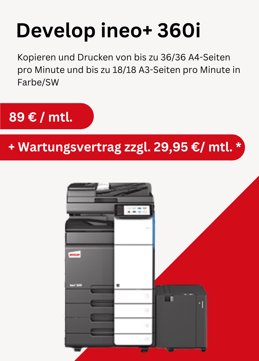 Develop Ineo+ leasen oder mieten bei BDS